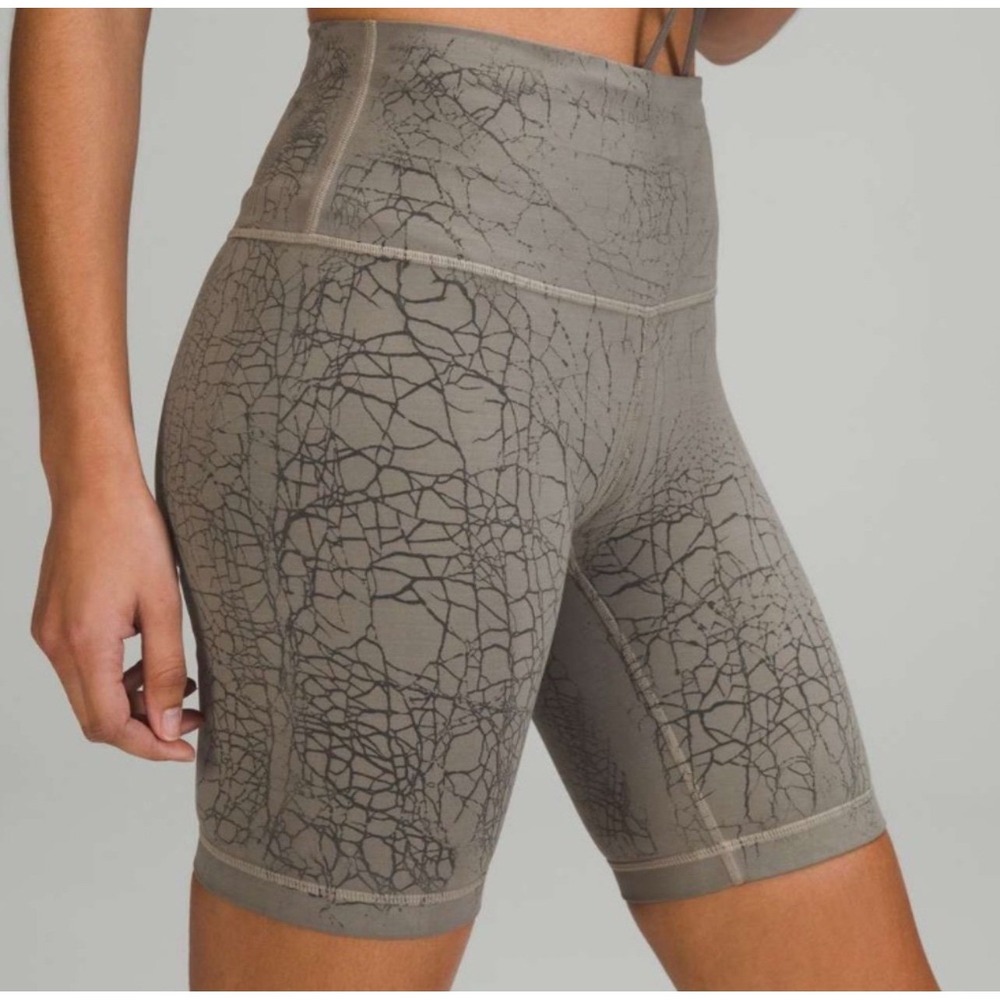 Lululemon Wunder Train HR Short 8" Thread Dye Rover Black